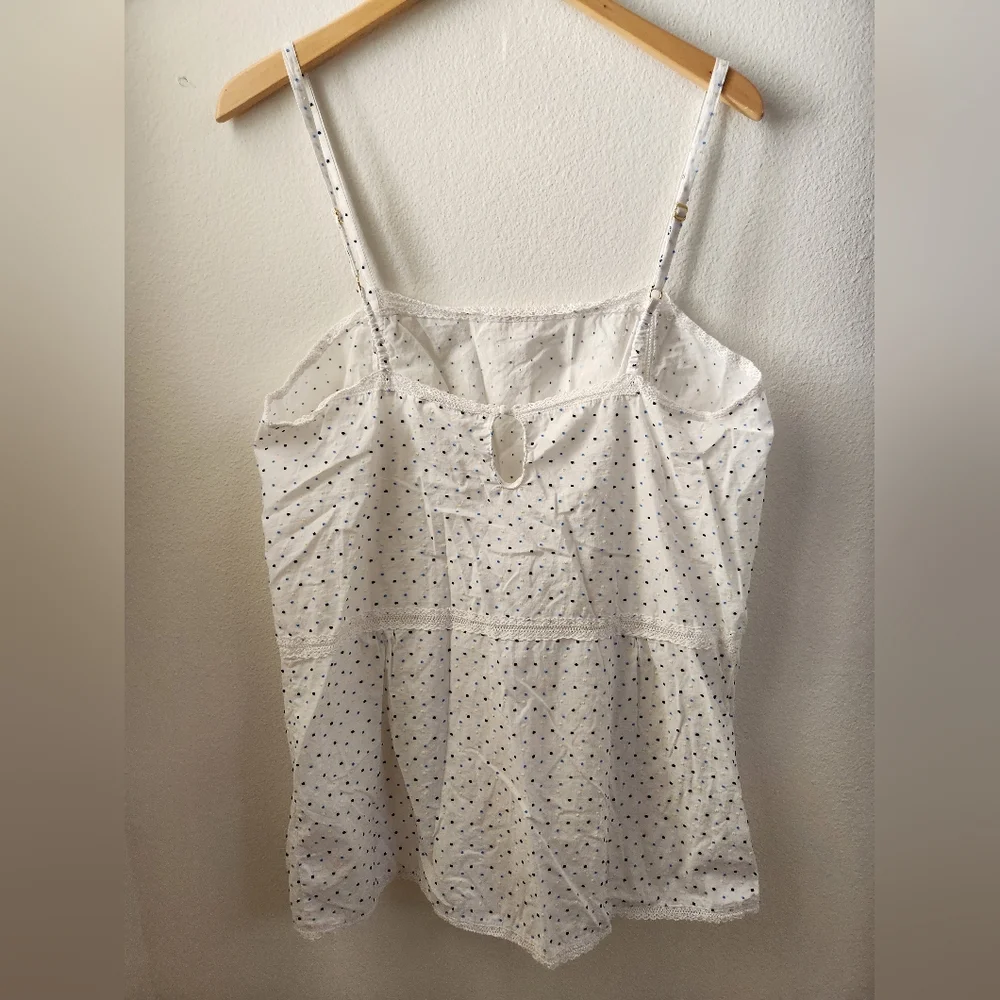 Kate Spade Sleepwear Chemise‎ Nightgown White Polka Dot Women’s Extra Large XL